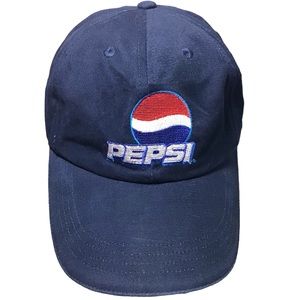 Select Pepsi Baseball Cap Hat Embroidered Graphic Adjustable Navy Blue Red White